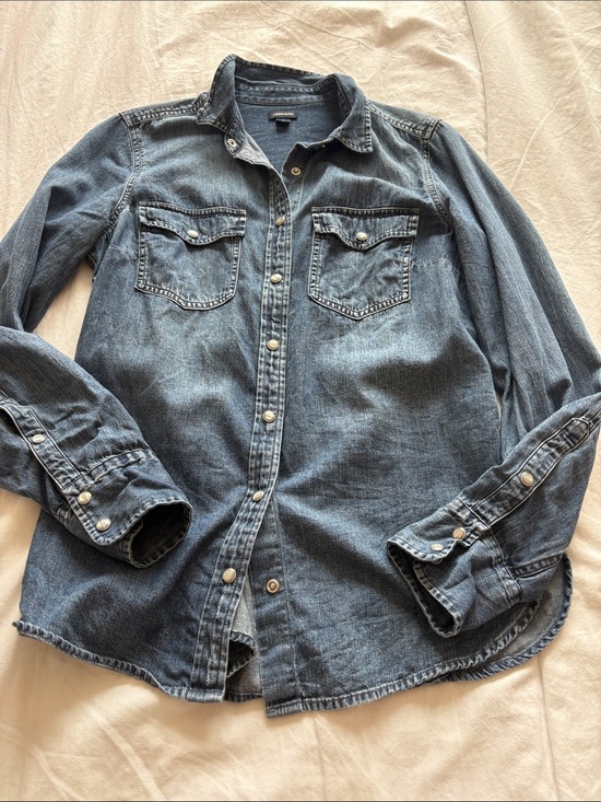 J. Crew Tops - J. Crew Indigo Denim Button-Down Shirt